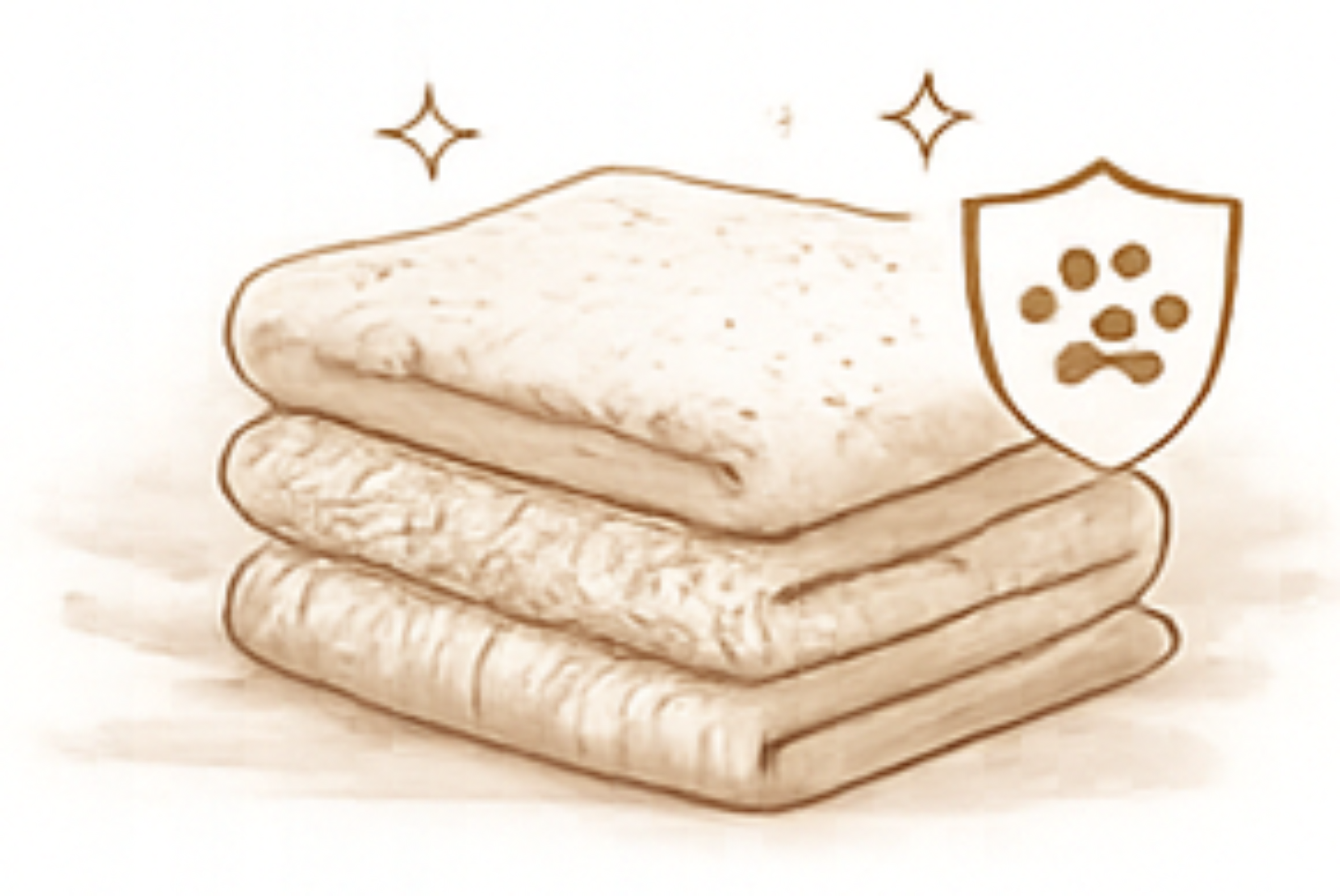 illustration de l'entretien des tissus naturel